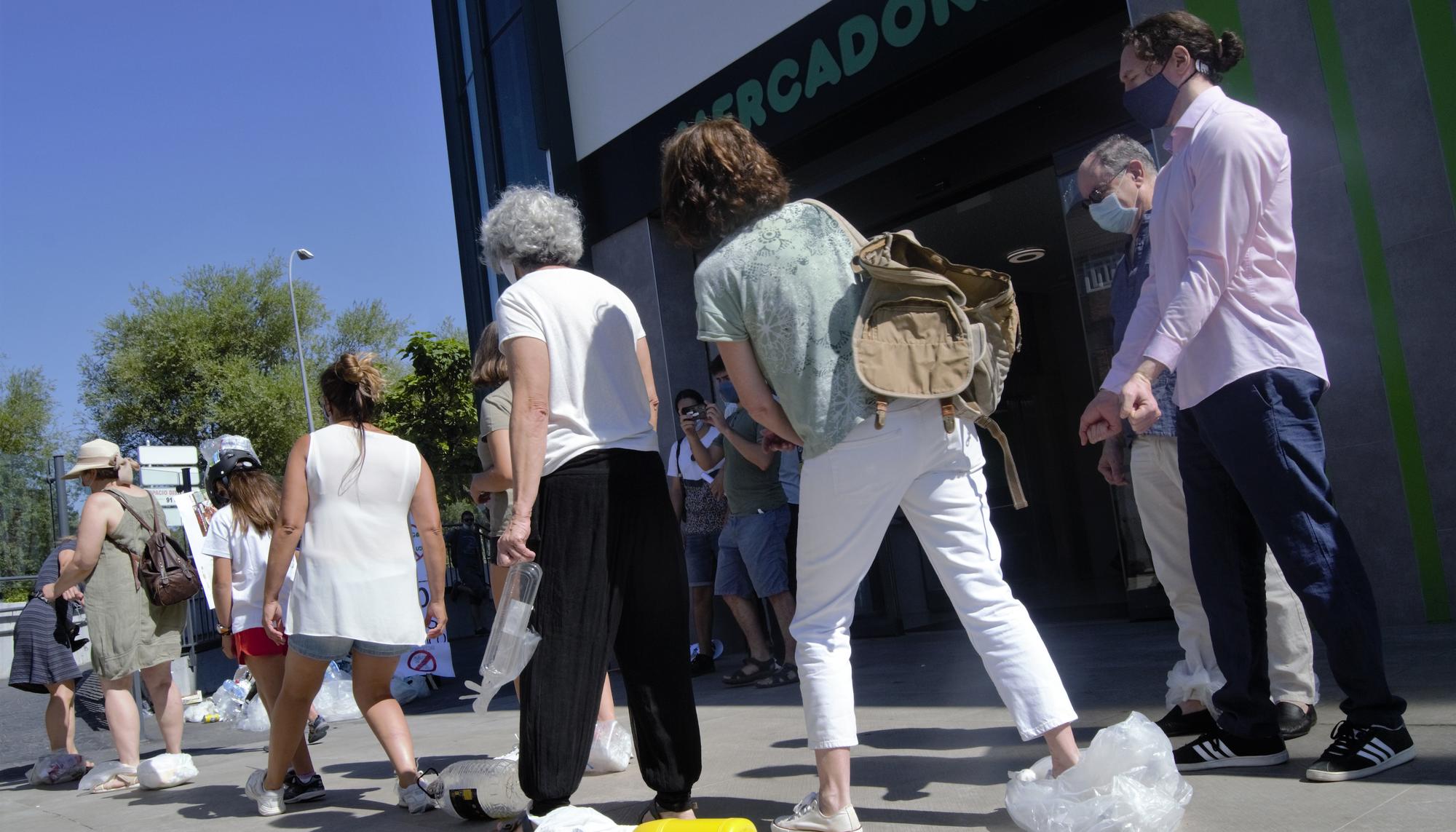 Reciclaje plastico protesta